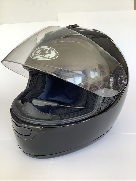 Capacete CMS Preto + auricular Bluetooth