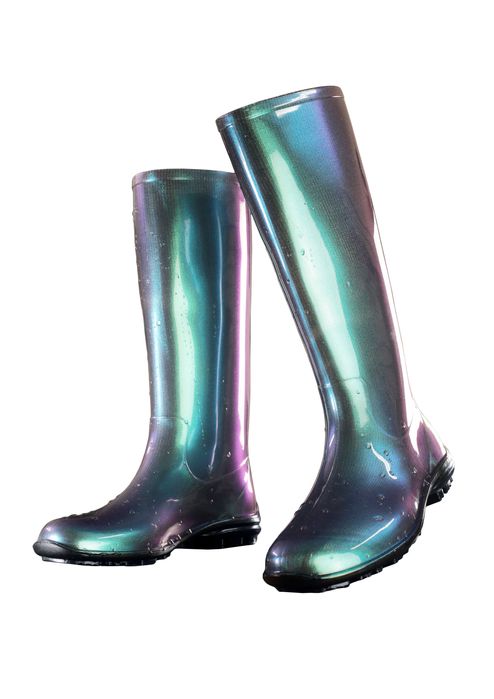 Kalosze Damskie Wysokie Buty Lekkie Kameleon PVC Modne r.37,41