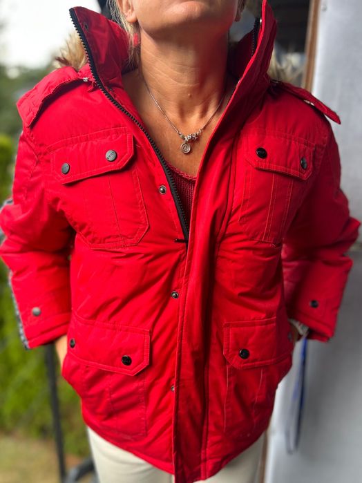 DKNY Donna Karan New York kurtka puchowa parka kaptur 10/12 lat