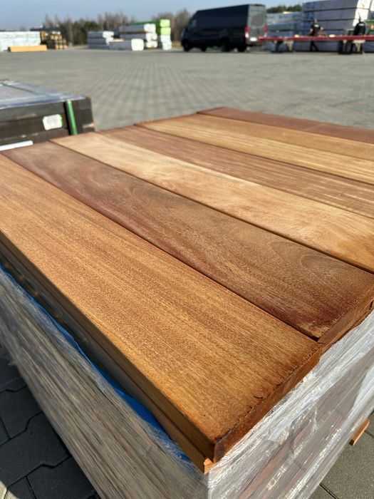 Deska Tarasowa Garapa Gładka egzotyczna 21x145mm Krótkie długości