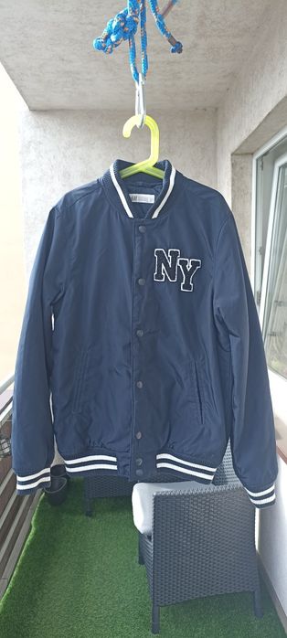 Kurtka H&M przejściowa bomberka baseballowa 146/152