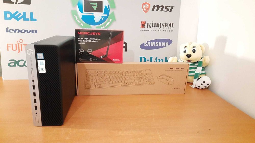 NF.45  Pç HP 600G4 8ªG|i7.8700-4.6G|16G|NVMe256+HDD500|5G+BT|VGA/DP|W11