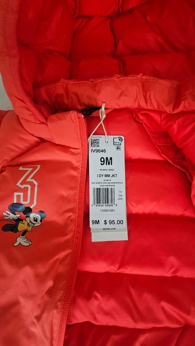 Куртка для немовлят adidas I DY MM JKT вік 6-9міс. вік 9міс.