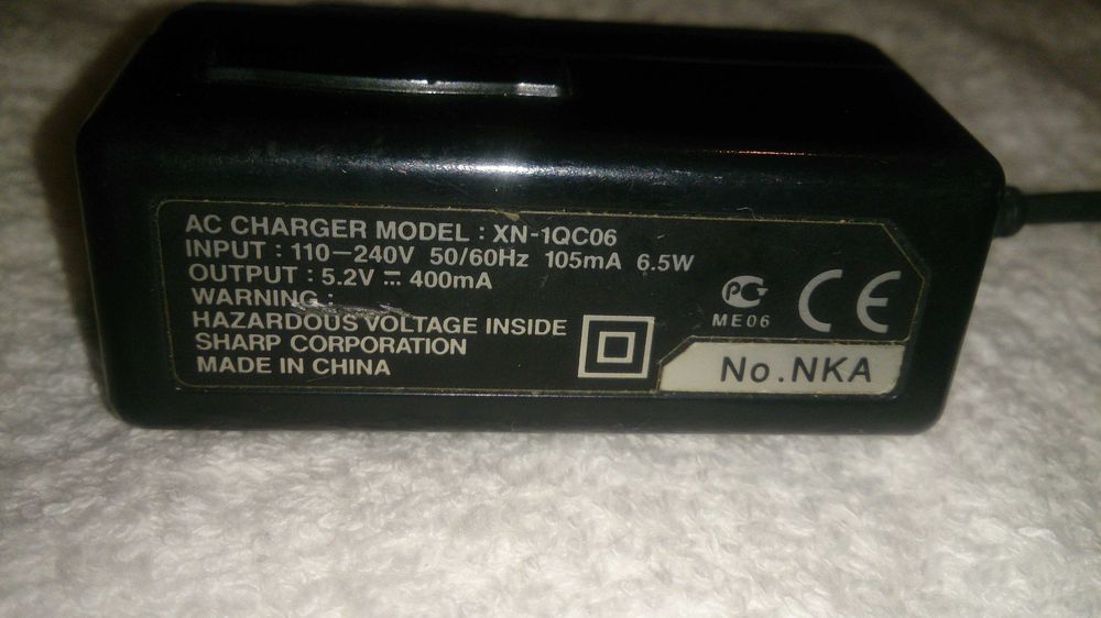 carregador sharp xn-1qc06 (original)