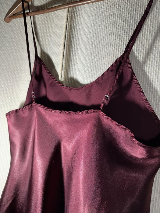 Halka bordowa damska