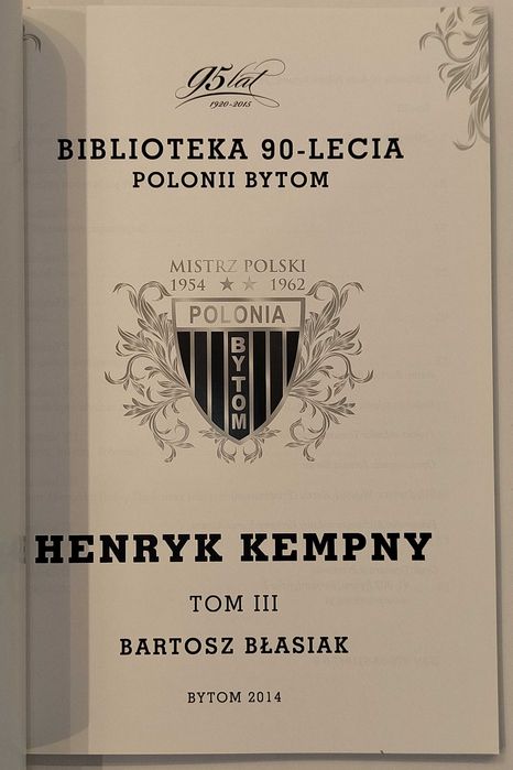 Biblioteka 90-lecia Polonii Bytom. Henryk Kempny