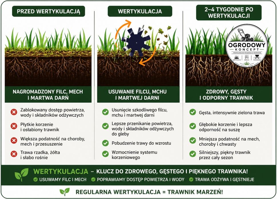 Profesjonalna aeracja i wertykulacja trawników Bielsko-Biała i okolice