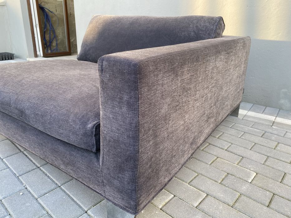 Sofa chaise longe minotti pollock - 130x130 - enchimento penas