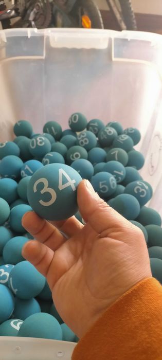+ de 250 bolas numeradas