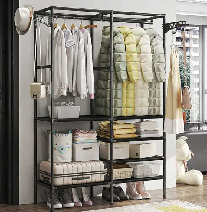 Нова вішалка для одягу з полицями ідеально для невеликої квартири