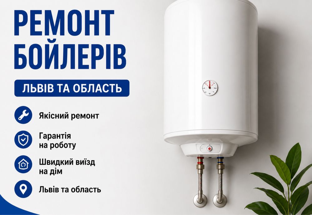 Ремонт бойлерів Львів • Без вихідних • Гарантія