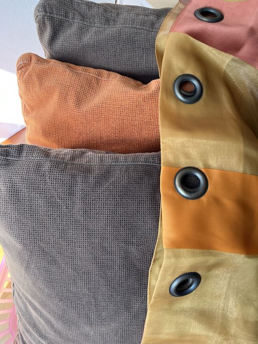 Cortinados + almofadas
