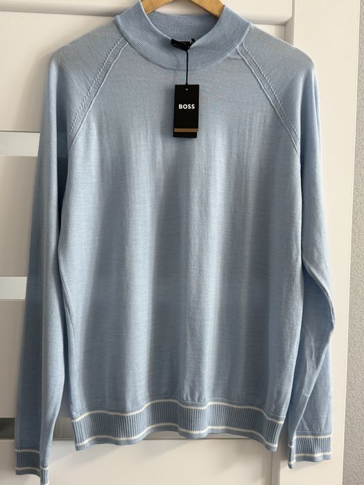 Мужской шерстяной легкий свитер Boss
