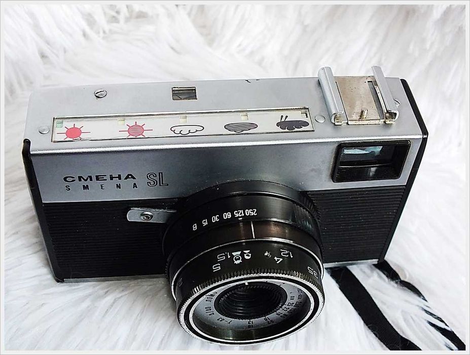 Smiena SL + pokrowiec Radziecki Aparat z lat 60-70' z CCCP