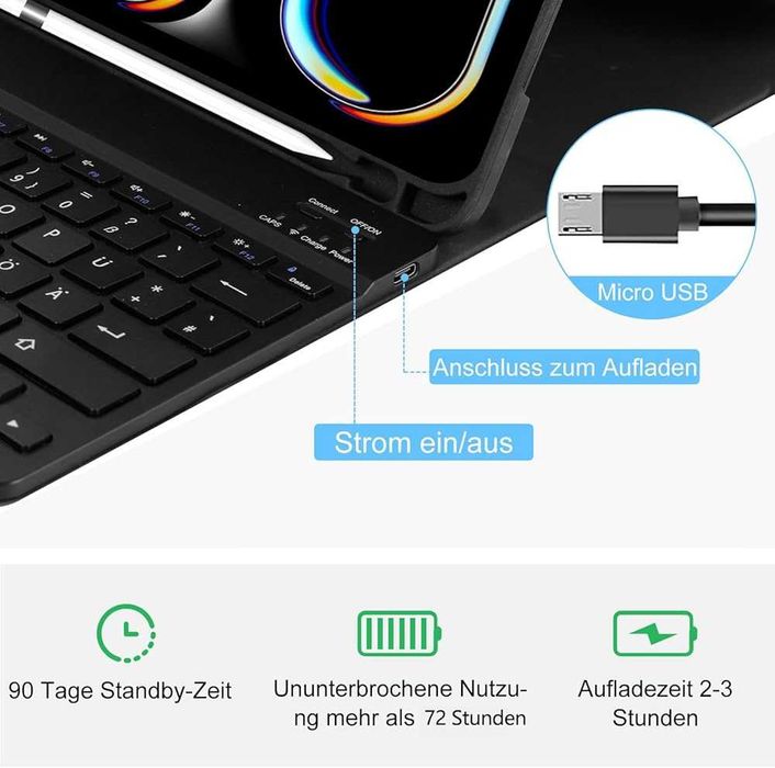 Etui z klawiaturą do iPad Pro 13" (2024 M4) | Smart Keyboard Case QWERTZ
