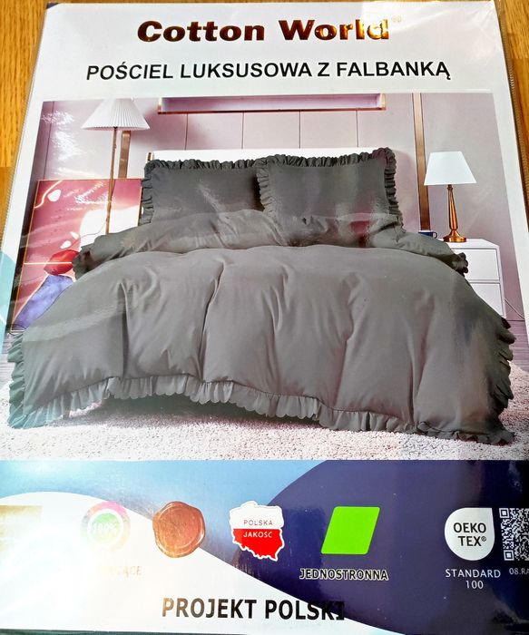 Komplet pościeli Cotton World falbanka