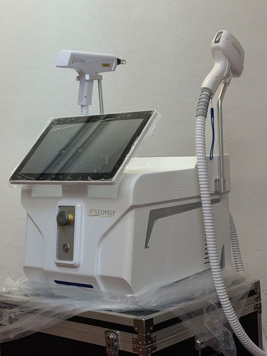 Máquina de Depilação Laser Diodo - 2 em 1 - 4 Ondas - 4000w - Novas com garantia - Somos Empresa Revendedora de Equipamentos de Estética Avançada