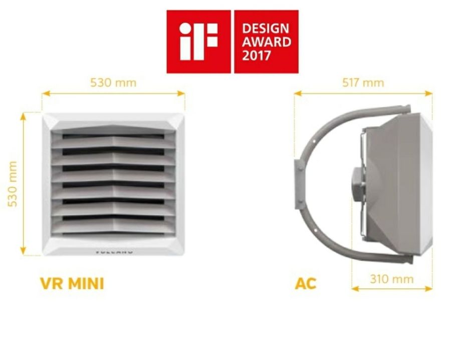 Тепловентилятор Volcano VR MINI AC/EC 3-20 кВт