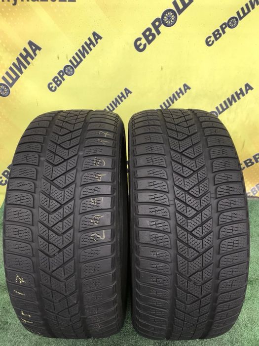 Pirelli 245/45r17 пара резина шини б/у склад оригінал зима