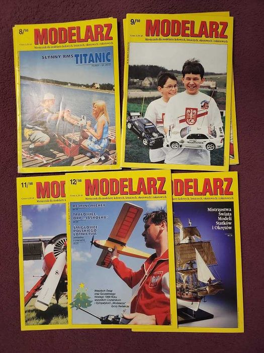 Modelarz miesięcznik rok 1998 7 numerów