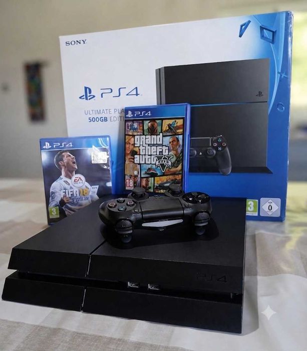 Ps4 fat 1TB - Desbloqueado VUE 2.00 + de 800 jogos disponíveis