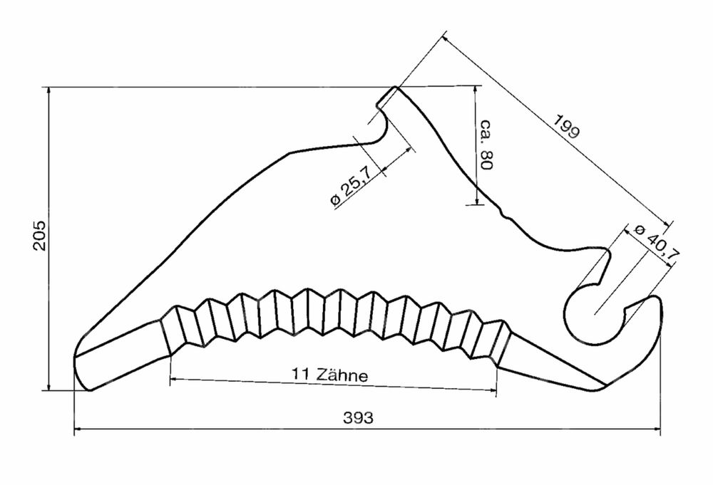Nóż do prasy Claas Rollant 365/455RC 86.101.41 866.12.40 OEM Germany