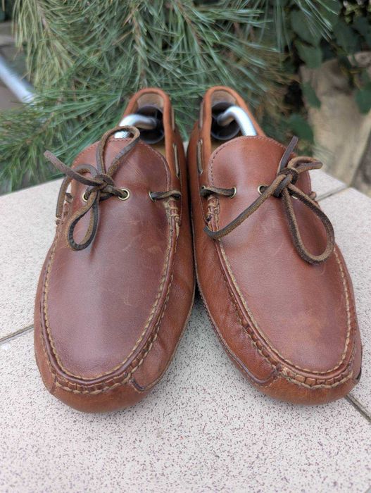 Чоловічі коричневі мокасини топсайдери Cole Haan