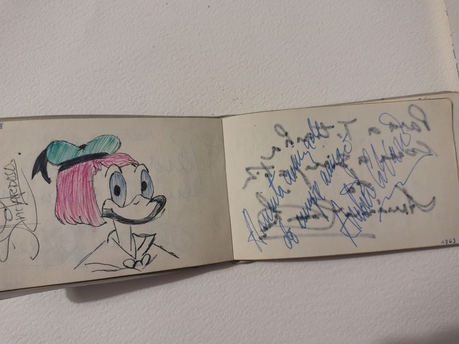 Raridade Anos 60: Livro 74 Autógrafos (Cinema, Fado e Pioneiros do Rock/Ié-Ié)12/7.8cm