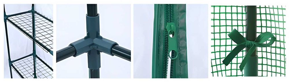 Szklarnia Balkonowa Rozsadnik 140x73x200cm Tunel Foliowy Folia Duża