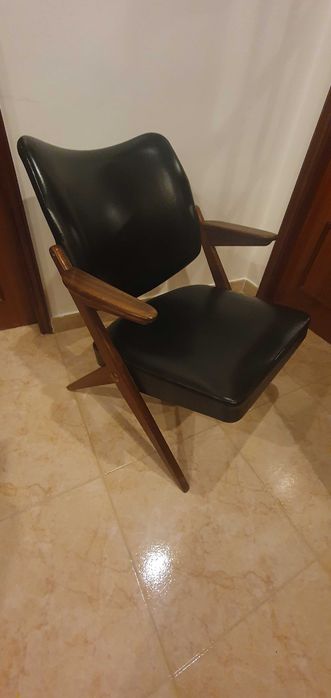 Cadeirão poltrona cadeira de braços OLAIO, anos 50, VINTAGE