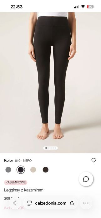 Legginsy z kaszmirem calzedonia