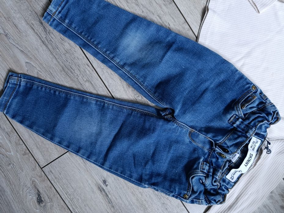 Spodnie jeans r.92 + gratis