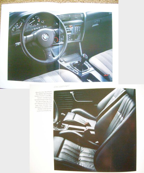 BMW 3 E30 Touring '91 / 318i 325i 324td / prospekt 38 str., stan BDB
