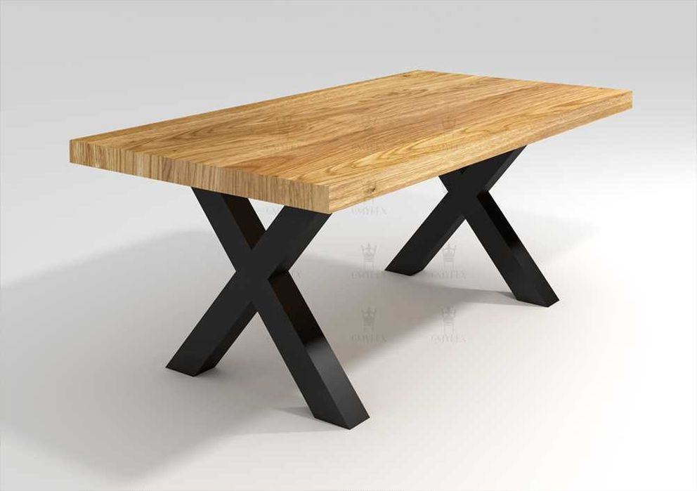 Dębowy stół CARBON , Producent Loft