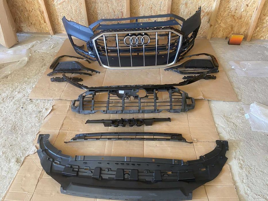 Audi Q7 Бампер передний в сборе 2020-2024 4M0-807-065-AD-GRU