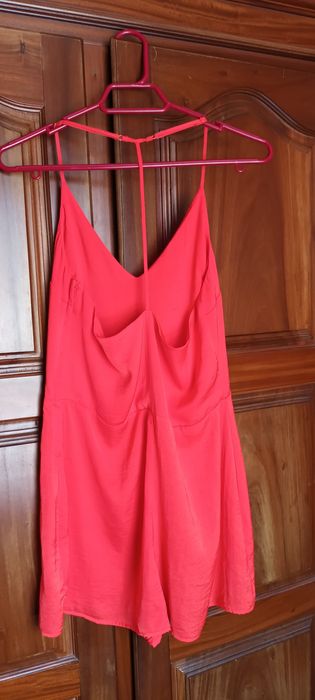 Vestido calção vermelho coral tamanho/talla S da H&M