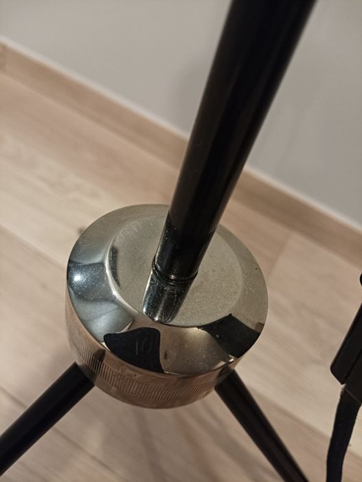 Lampa podłogowa PRL vintage Gałecki po renowacji