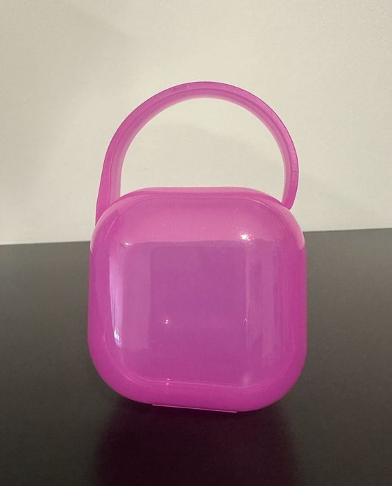 Caixa Porta-Chupeta Rosa Nova