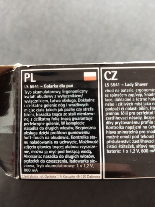 Golarka dla pań AEG