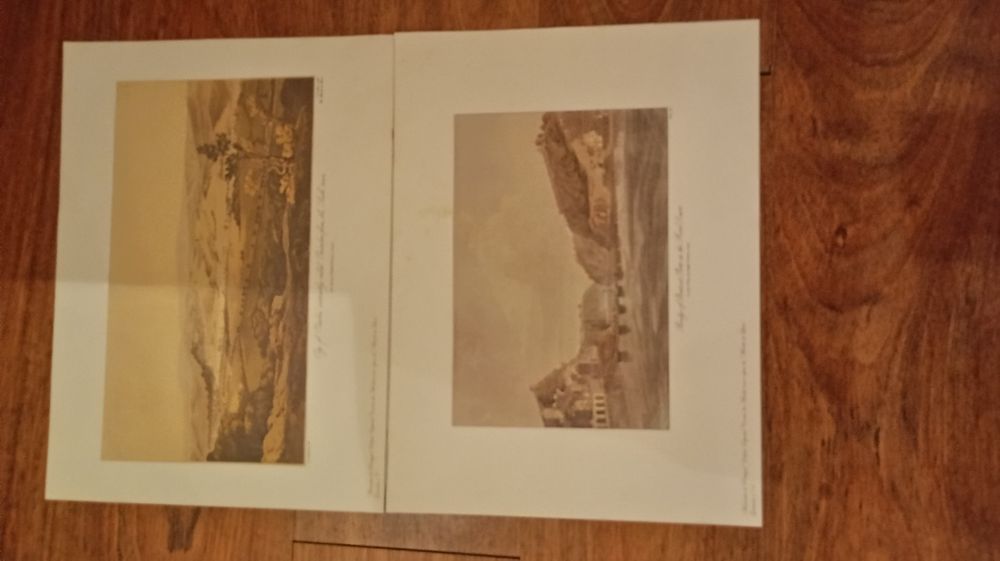 Várias gravuras e mapas de Portugal