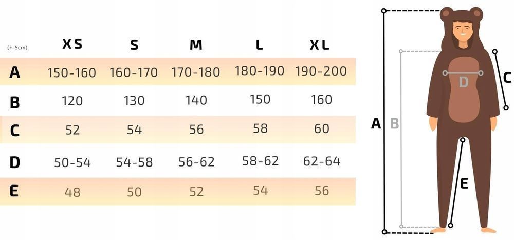 Labula Kostium Karnawałowy Dla Dorosłych/ Piżama S