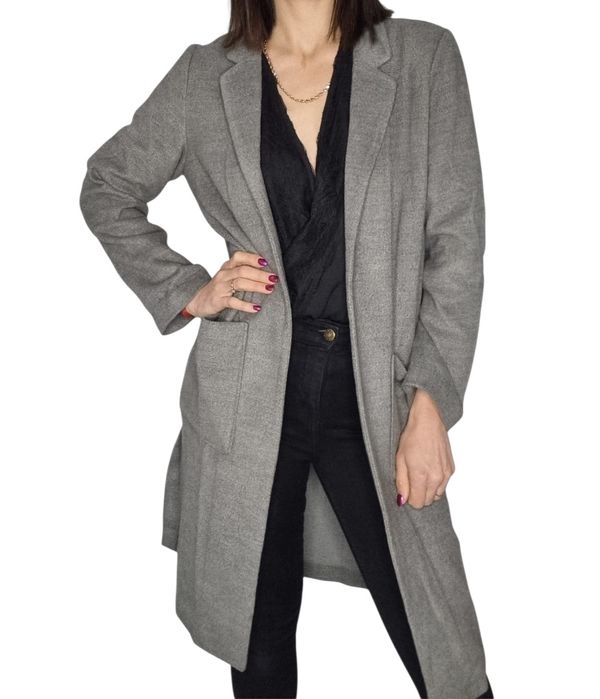 Szara narzutka oversize rozmiar xs/s 34/36 H&M