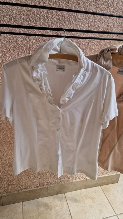 Wizytowa bluzka koszula  Monnari XL/42 nowa bez metki biała bawełna