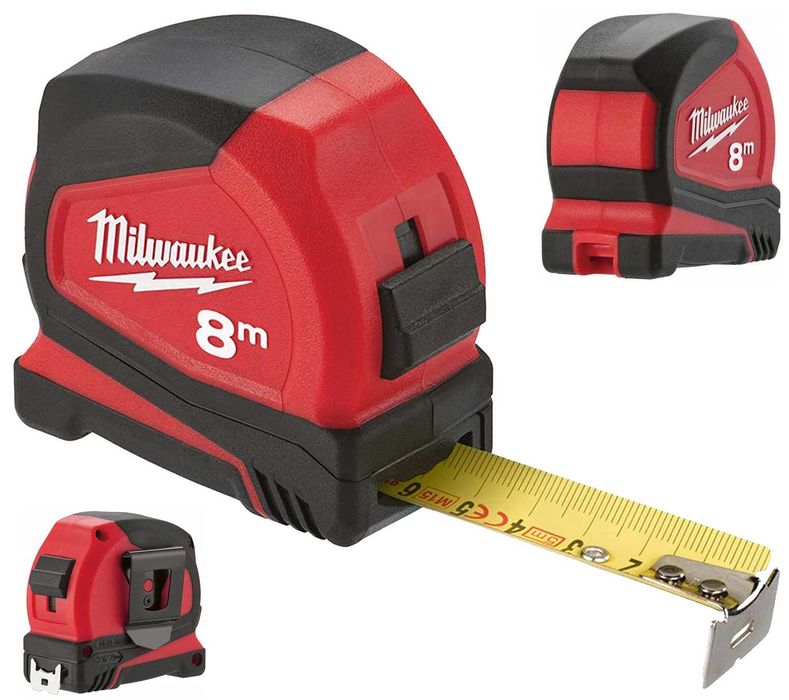 Miara zwijana Taśma Miernicza 8m/25mm Milwaukee Pro Compact C8/25