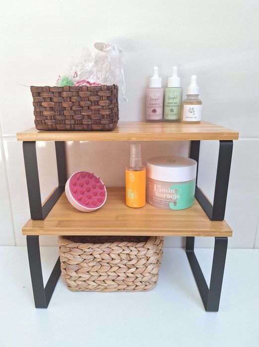 N O W E Półki Loft 4 sztuki bambus kuchenne kuchni łazienki organizer