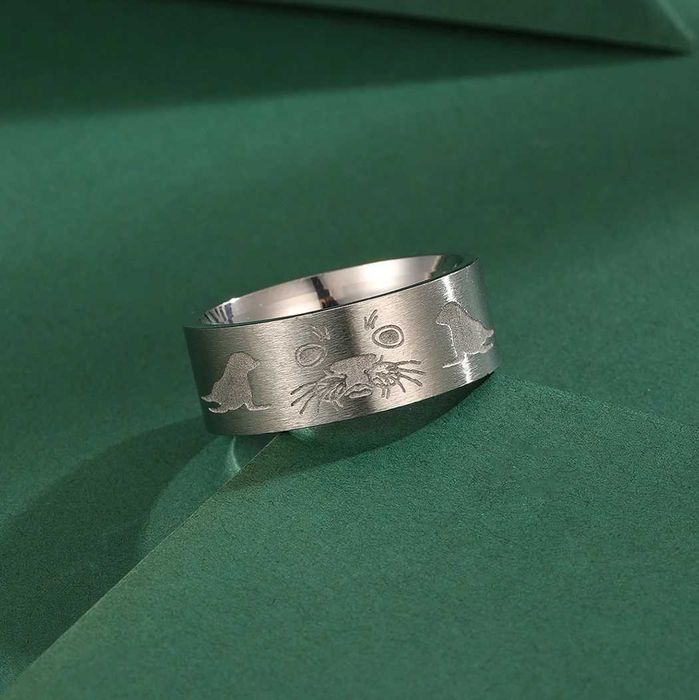 Obrączka, pierścień z lwem morskim