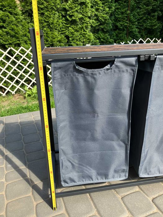 Kosz wolnostojący 2 przegródki na pranie 92L