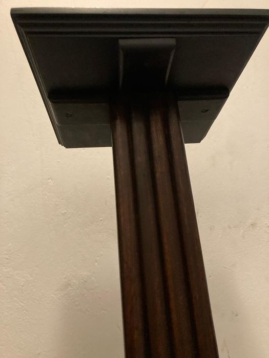 Coluna Vintage art deco pedestal em madeira maciça