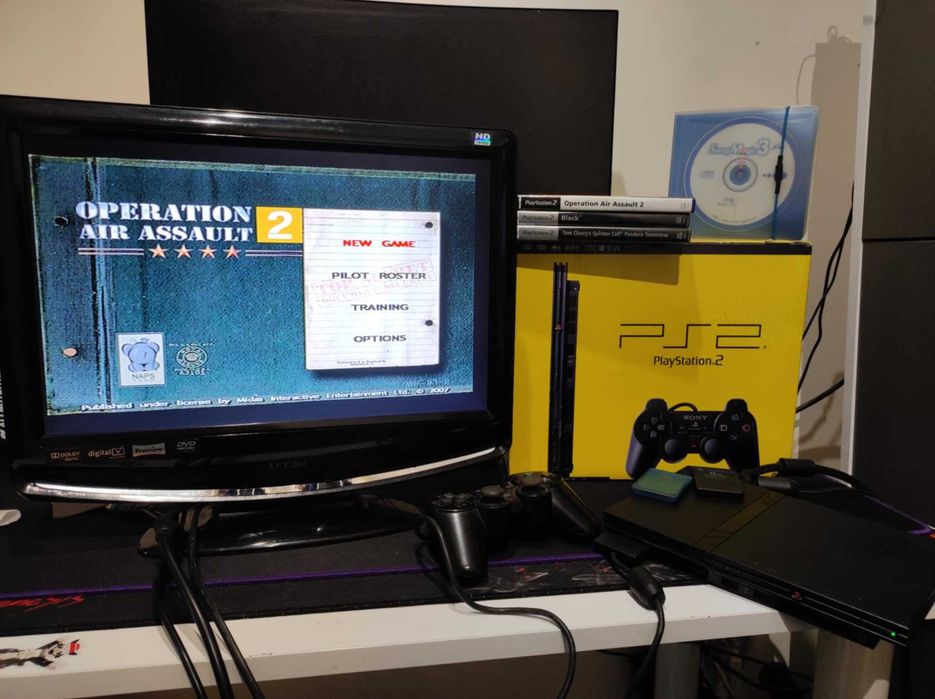 Zestaw Playstation 2 z telewizorem