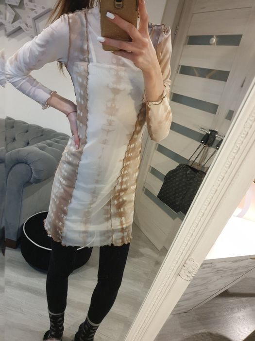 Sukienka stradiviarus siateczka tie dye